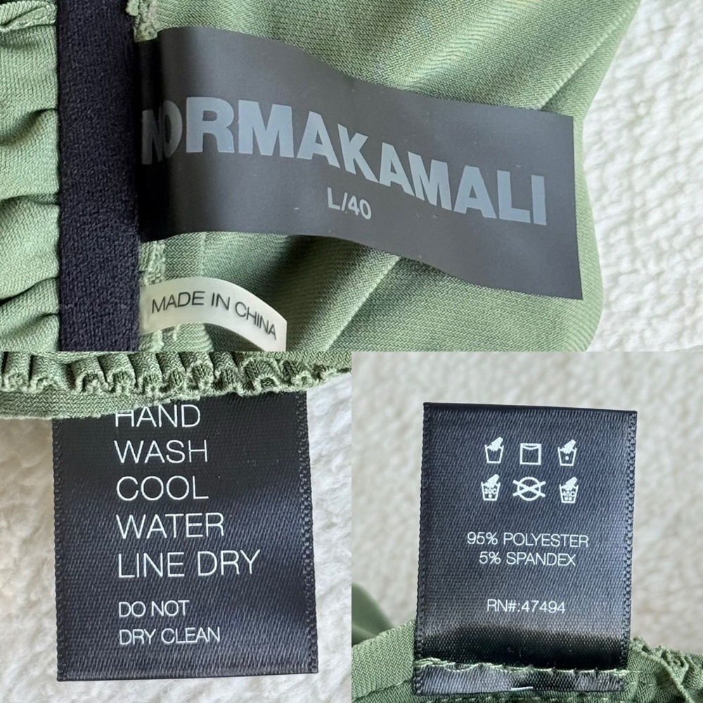 Norma Kamali Walter Green Draped Sleeveless Midi Dress L - Picture 10 of 10